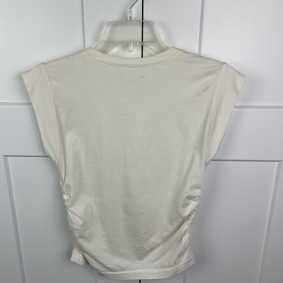 Madewell XXS Side-Cinch Muscle Tee Ivory Off White - Picture 6 of 8